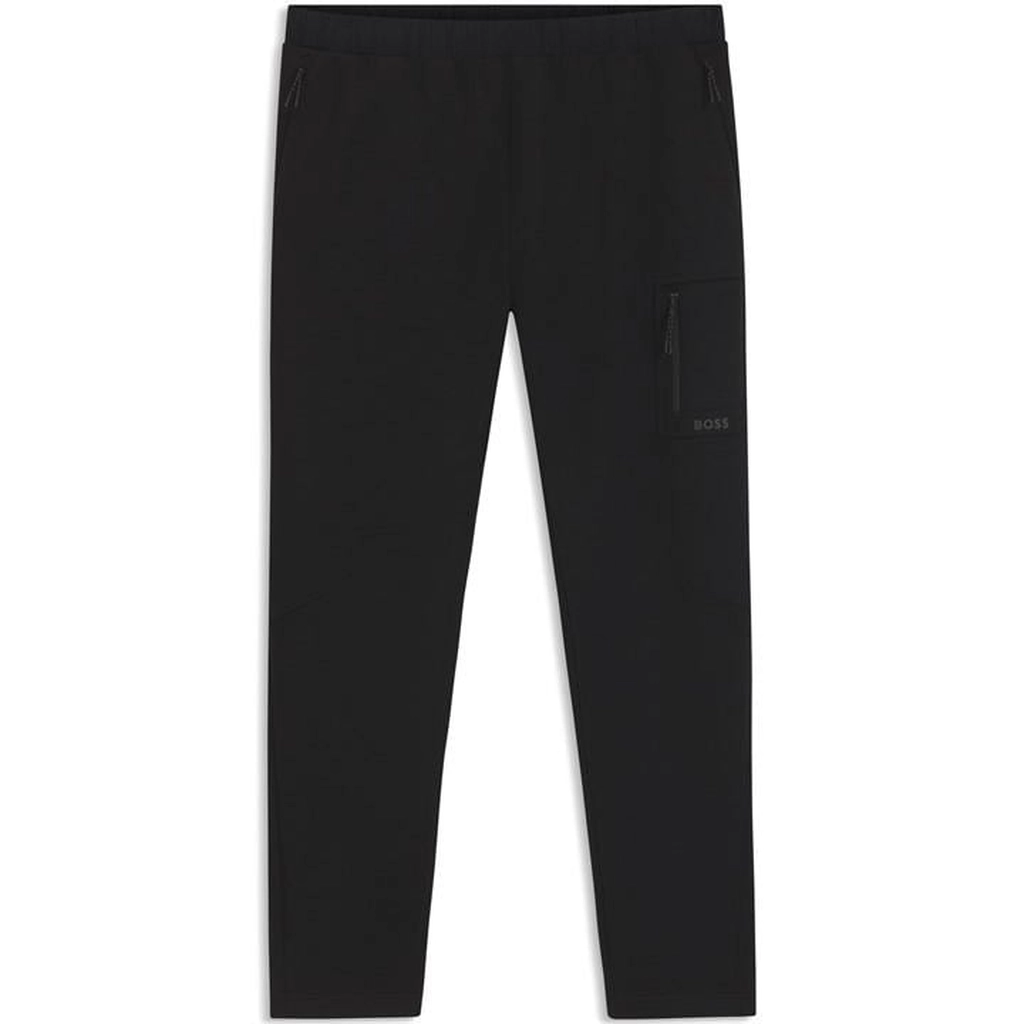 Hugo Boss Urban Tech Open Hem Fleece Jogging Bottoms - Black